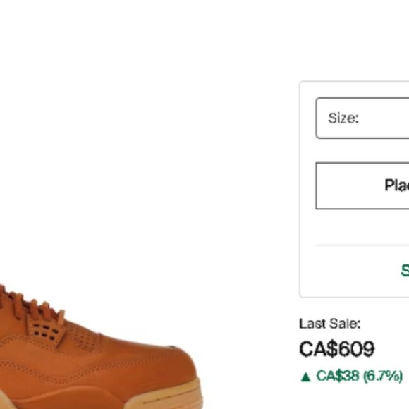 Jordan 4 Retro Ginger Wheat - Picture 4 of 4